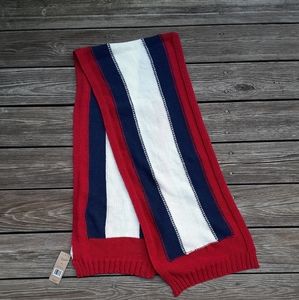 Cozy & big colorblock knit wrap
